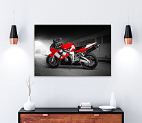 Obraz Cestná motorka červená 1723